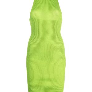 Emma Drape Dress - Apple Green