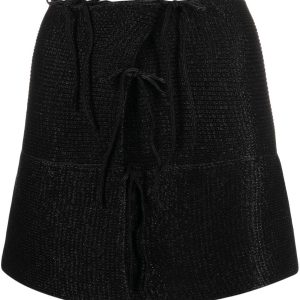 Emma Flared Mini Skirt - Black