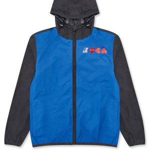 Unisex K-Way Double Colours Cagoule - Blue/Black