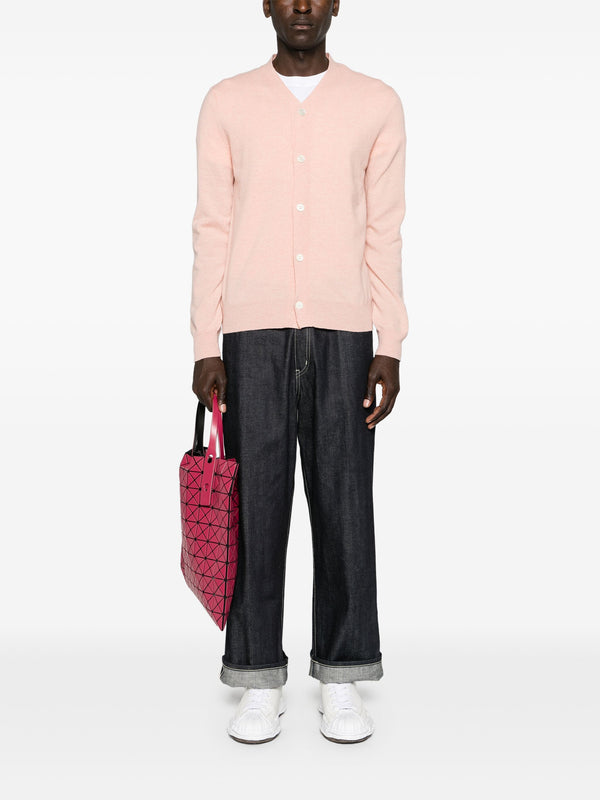 Unisex Knit Cardigan - Light Pink - Image 2