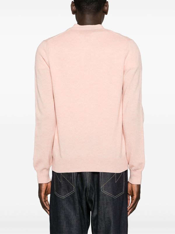 Unisex Knit Cardigan - Light Pink - Image 5