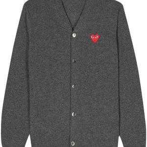 Unisex Wool Cardigan Red Heart - Grey