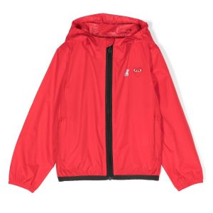 Unisex Kids K-Way Cagoule - Red