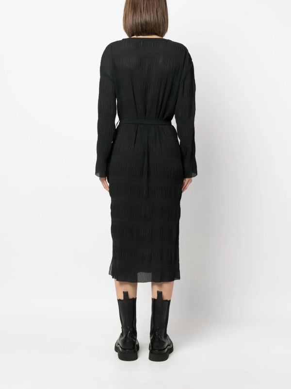 Grow Plissé Dress - Caviar - Image 7