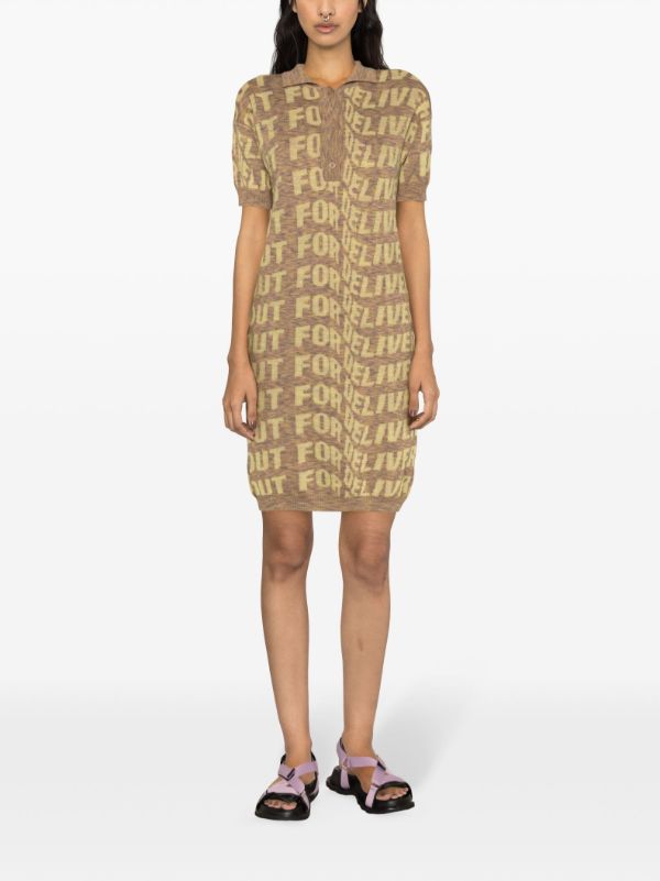 Signed Polo Dress - Yellow Delivery Melange - Image 2