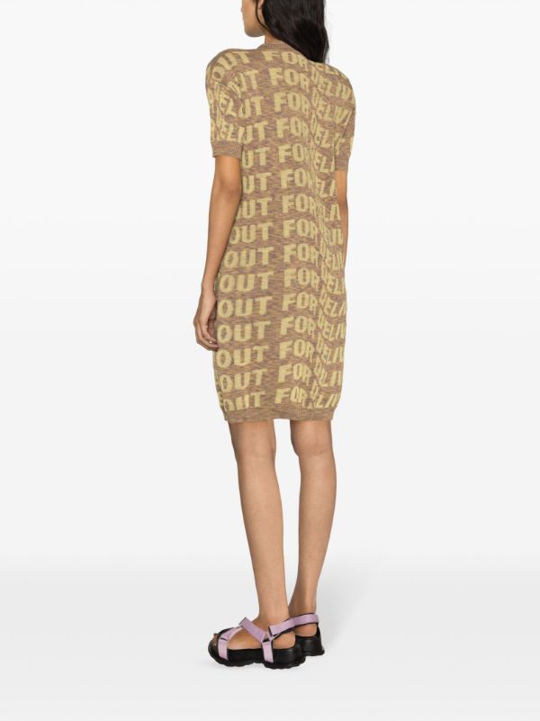 Signed Polo Dress - Yellow Delivery Melange - Image 4