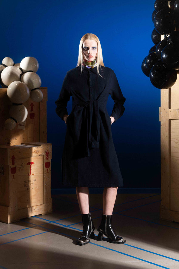 Mars Shirt Dress - Indigo Stripes - Image 6