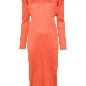 AW23 Long Sleeve Dress - Orange Red