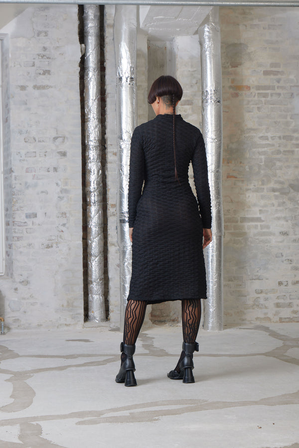 Bubble Wrap Dress - Black - Image 5