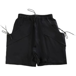 Y-3 Rayon Twill Shorts - Black