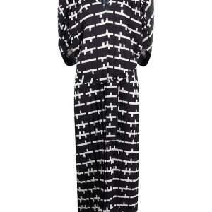 Jelly Dress Plissé - Black and White Matches